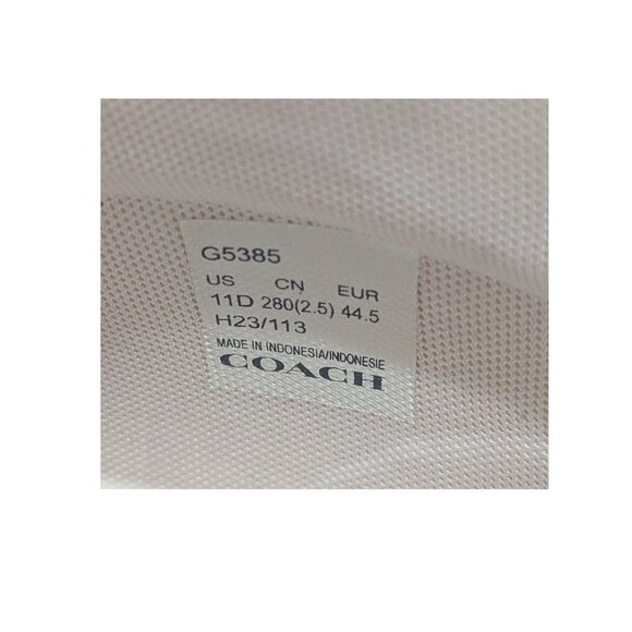 ⭐ COACH Men’s Signature High-Top Sneakers  Black/Charcoal Size 11D (NEW) - Picture 5 of 5